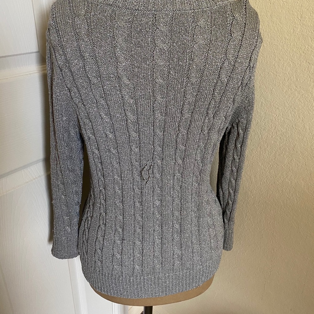 Talbots Silver Cardigan - Picture 5 of 5